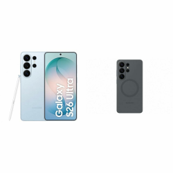 Samsung Galaxy S26 Ultra AI Smartphone mit Galaxy AI, Ohne Vertrag, Android, Privacy Display, 12 GB RAM, 512 GB Speicher, Sky Blue, 3 Jahre Herstellergarantie, inkl. Silicone Magnet Case 512 GB S26 Ultra + Silicon case mit -30% auf Silicon case Sky Blue Angebot bei HelloDeals