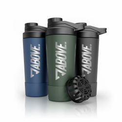 ABOVE. Protein Shaker Edelstahl 750ml – BPA-frei & isolierend: hält Shakes 12H eiskalt – integrierte Skala & 100% auslaufsicherer Deckel – robust & langlebig – spülmaschinengeeignet bis 45°C (Olive) Angebot bei HelloDeals