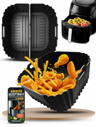 Silikonform Heißluftfritteuse für Russell Hobbs Air Fryer XXL 8L 27170-56, 3 Stück Airfryer Silikonform für Russell Hobbs Silikon Einsätze,Airfryer Accessories Liners Silikon Angebot bei HelloDeals