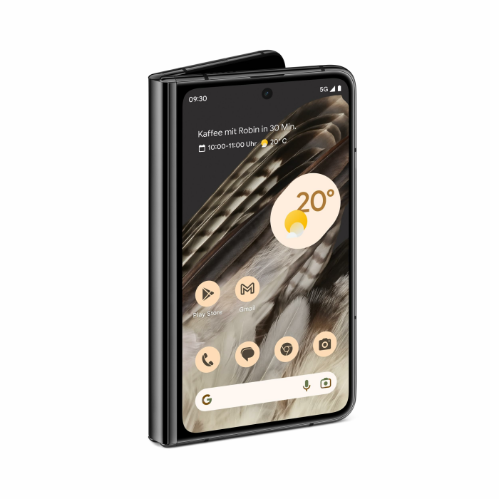 Google Pixel Fold – Android-5G-fähiges-Smartphone ohne SIM-Lock mit Tele- und Ultraweitwinkelobjektiv – Faltbares Display – Freihändig Videos ansehen und erstellen – Obsidian, 512GB Obsidian 512GB Angebot bei HelloDeals
