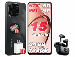 Blackview Color 6 Handy Ohne Vertrag 24GB+128GB/2TB, Smartphone Ohne Vertrag MTK G81 Octa Core 50MP+13MP, Android 15, 6.67" 90Hz Android Handy 5000mAh Dual SIM/Fingerabdruck/Face ID/GPS/OTG Mitternacht Schwarz Angebot bei HelloDeals