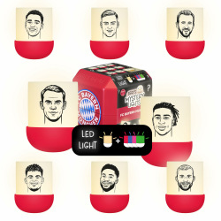 MegaLight EGGY & FRIENDS Blind Box Mini Nachtlichter | FC Bayern München Fanartikel | zufällige Figurenauswahl | 1 aus 9 zum Sammeln l 5 Lichtfarben | FCB Fanartikel | EGGYS Mystery Lights FCB Edition MYSTERY LIGHTS FCB Einzelartikel Angebot bei HelloDeals