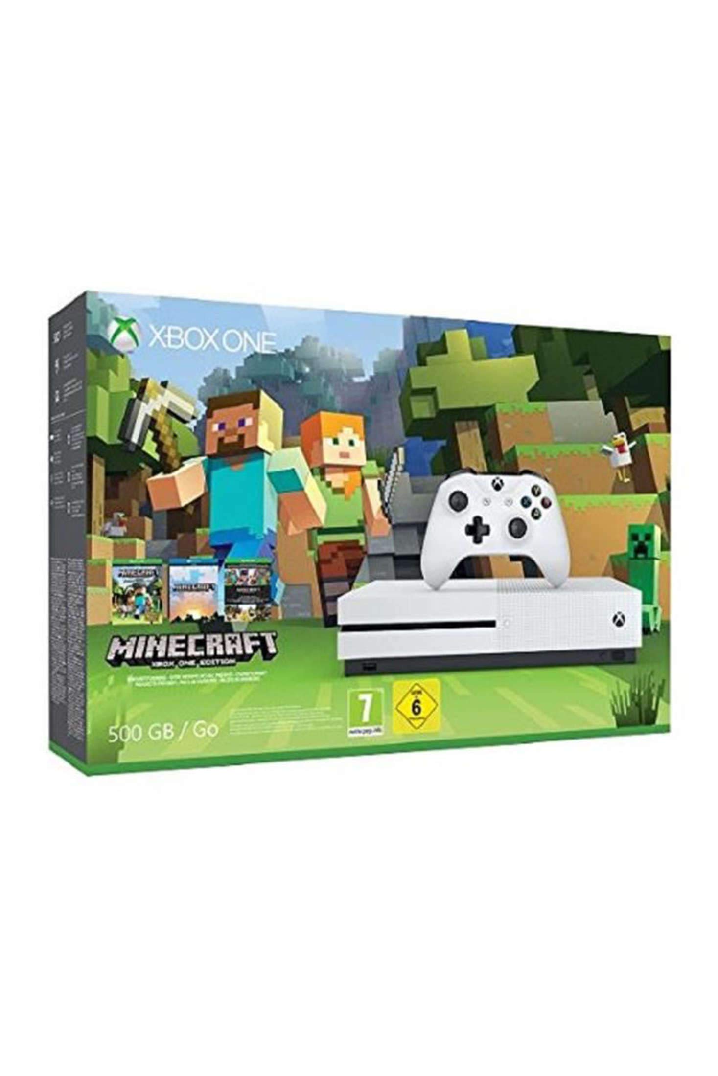 Xbox One S 500GB Konsole - Minecraft Bundle Angebot bei HelloDeals