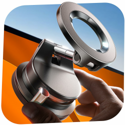 LISEN Vakuum Handyhalterung Auto Magnet - 2026 für Magsafe Autohalterung Saugnapf Handyhalterung Auto Magsafe, Magnetische Handy Halterung Auto Magnethalterung für iPhone 17 Pro Max Air 17e 16 15 14 Space Black Angebot bei HelloDeals