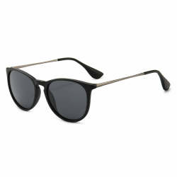 SUNGAIT Vintage Runde Damen Sonnenbrille Klassischer Retro Designer Stil Polarisiert Sonnenbrille 2024 Schwarzer Rahmen (Mattes Finish)/Grau Polarisiert Linse Angebot bei HelloDeals