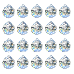 Kristall Sonnenfänger, MerryNine 30 mm 20 Stück Kristallprismen-Kugel, Kristalle Deko Anhänger für Fotografie, Gartenfensterdekoration Clear Angebot bei HelloDeals
