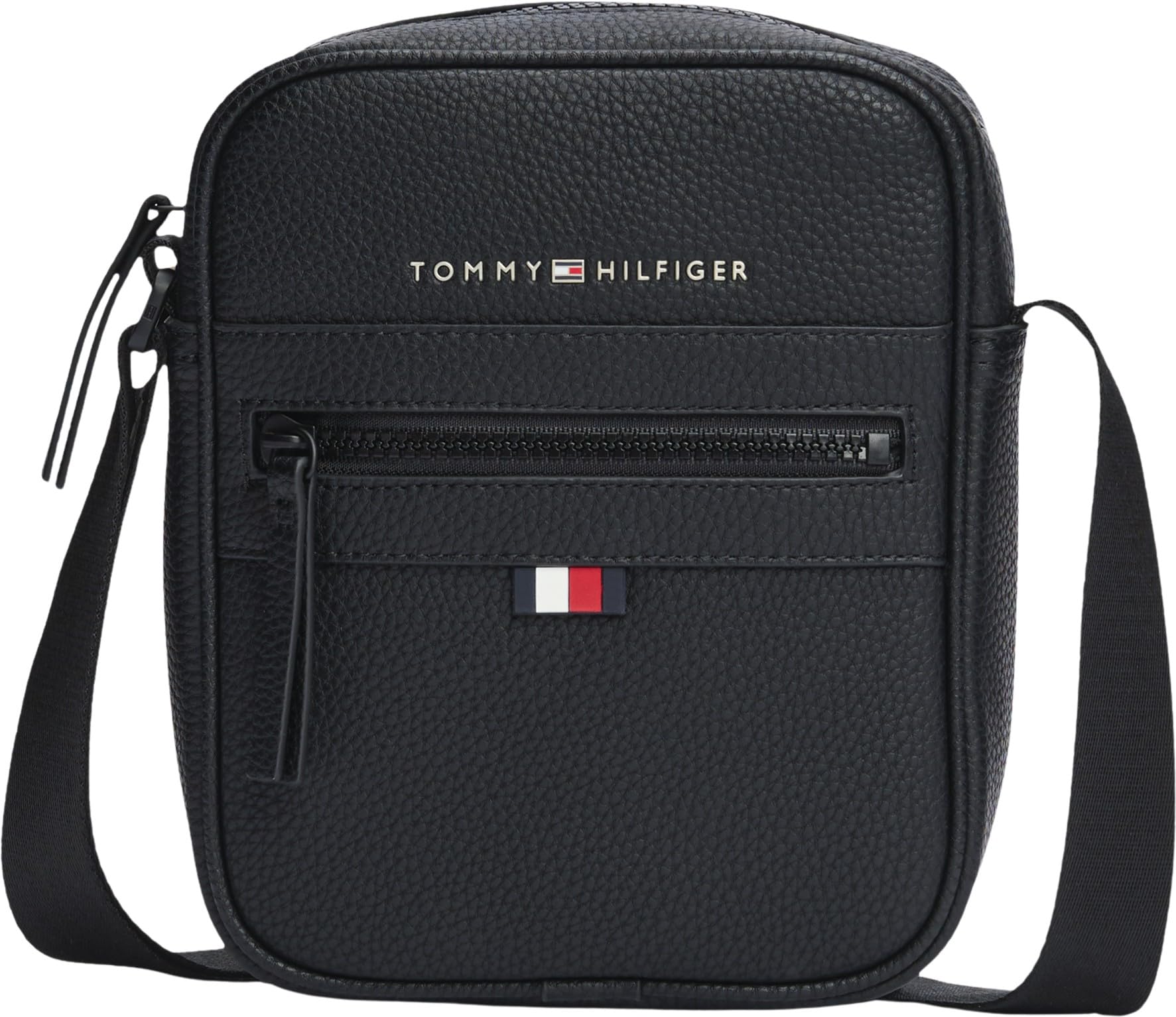 Tommy Hilfiger Herren Umhängetasche Essential PU Mini Reporter Klein Einheitsgröße Schwarz (Black) Angebot bei HelloDeals