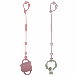 Cup Catcher,Sicherheitsgurte Für Spielzeug, Trinkbecher Halteriemen Für Kinderwagen Hochstuhl Autositz Fechten, Aus Lebensmittelqualität Silikon, BPA-frei, 2er-Pack Flieder+lila Rose Angebot bei HelloDeals