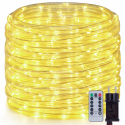 OxyLED LED Schlauch 20m, 300 LEDs Lichterschlauch Außen IP44 Wasserdicht, 8 Lichtmodi Dimmbar mit Fernbedienung, LED Lichtschlauch für Weihnachten Party Hochzeit Innen & Außen Dekoration, Ø7.5mm Angebot bei HelloDeals