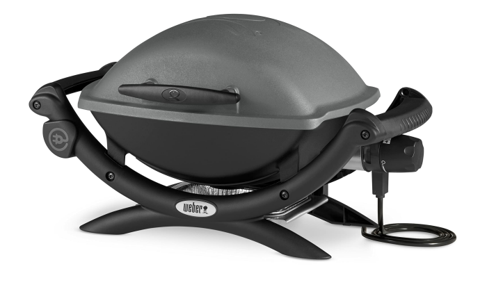Weber Q 1400 Elektrogrill/Tragbarer Stadtgrill, Porzellanemaillierter Gusseisenrost, Schnellheizelement, 43 x 32 cm Grillfläche, Abnehmbare Auffangschale, 1,8 m Netzkabel, Schwarz 43 x 32 cm Ohne Stand Angebot bei HelloDeals