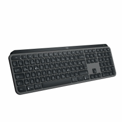 Logitech MX Keys S kabellose Tastatur, Low Profile, Fluid Quiet Typing, Programmable Keys, Backlighting, Bluetooth, USB C Rechargeable, für Windows PC, Linux, Chrome, Mac, Deutsches QWERTZ - Grau Tastatur Graphit Angebot bei HelloDeals