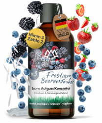 Saunaaufguss [54 Sorten 15ml, 100ml, 250ml] - Sauna Aufgussmittel für intensive & erholsame - Sauna Zubehör (#3 Frostiger Beerentraum, 100ml) 100ml #3 Frostiger Beerentraum Angebot bei HelloDeals