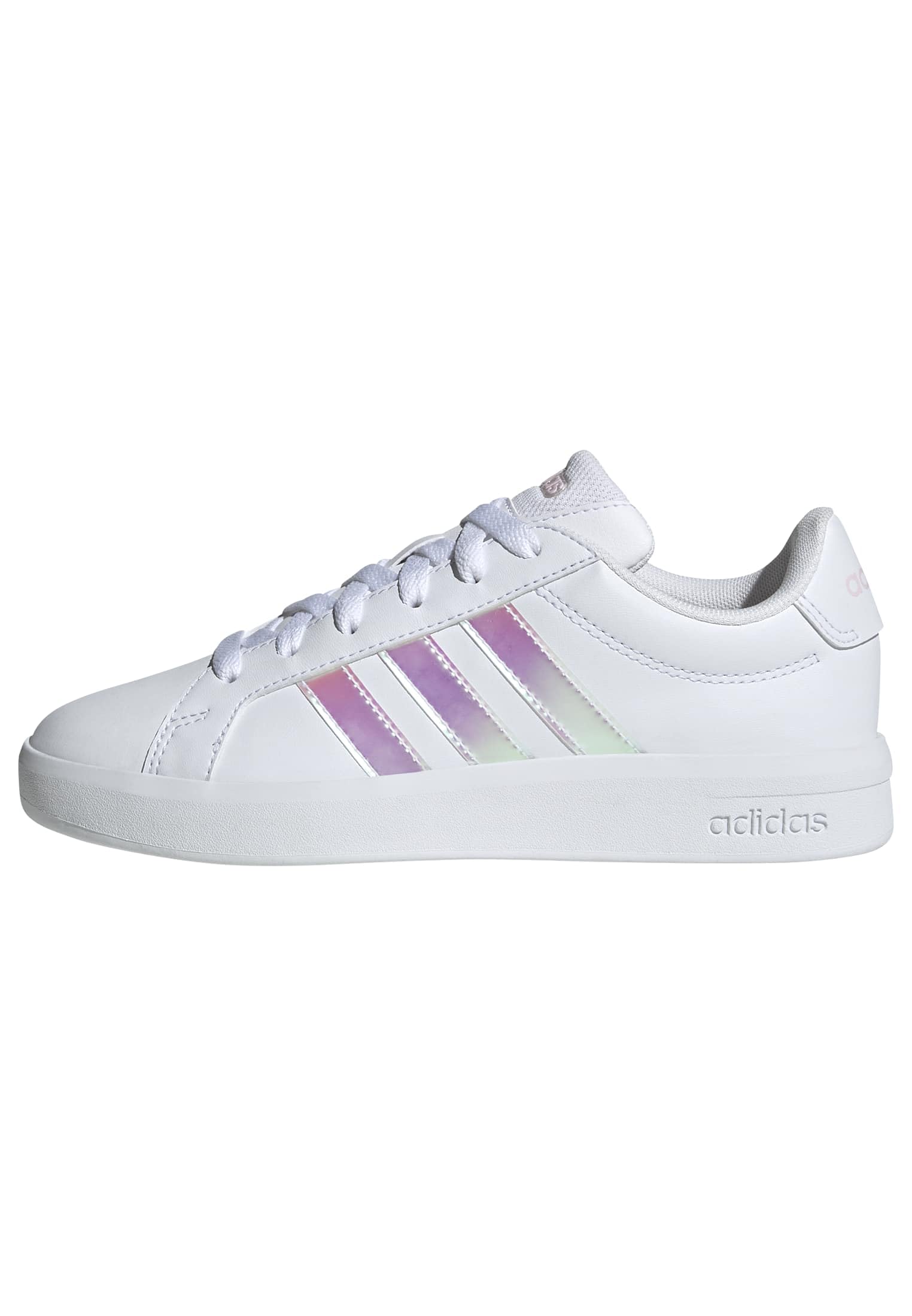 adidas Unisex Kids Grand Court 3.0 Kinder UND Teens Schuh 39 1/3 EU Ftwr White Iridescent Almost Pink Angebot bei HelloDeals