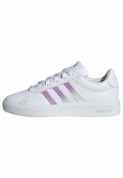 adidas Unisex Kids Grand Court 3.0 Kinder UND Teens Schuh 39 1/3 EU Ftwr White Iridescent Almost Pink Angebot bei HelloDeals