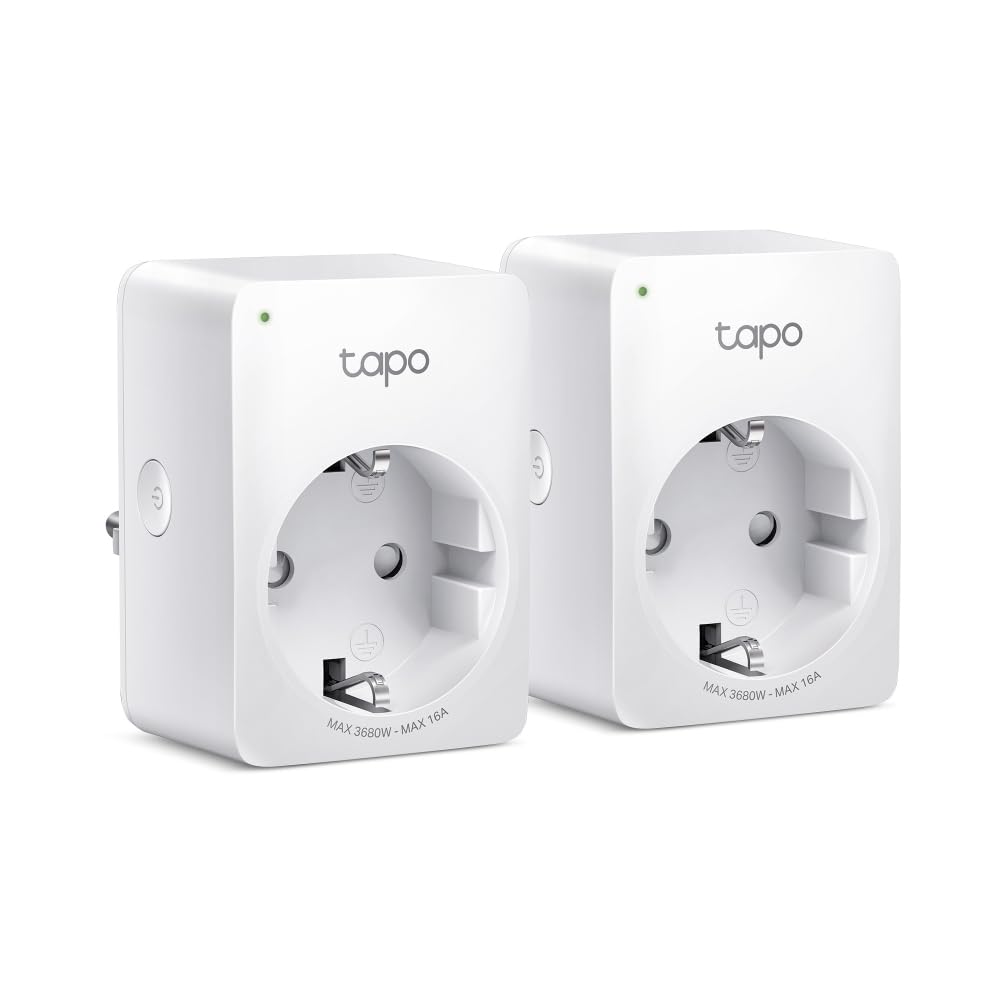TP-Link Tapo Smart WLAN Steckdose Tapo P110 mit Energieverbrauchskontrolle, Smart Home Alexa Steckdose, funktioniert mit Alexa, Google Home, Sprachsteuerung, Fernzugriff, Mini, 2 pack 2-Pack Angebot bei HelloDeals