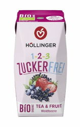 Höllinger Bio Zuckerfreier Tee und Frucht Getränk,Waldbeere, 3x200ml, Vegan Angebot bei HelloDeals