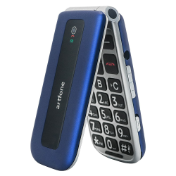 artfone Seniorenhandy ohne Vertrag, Klapphandy Mobiltelefon mit Großen Tasten, Rentner Handy mit 2,4 Zoll Farbdisplay, Dual SIM, SOS Notruftaste, Taschenlampe, 1000 mAh Akku, 2G GSM, Blau F20-Blue-new Angebot bei HelloDeals
