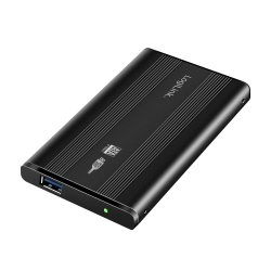 LogiLink USB 3.0 Festplattengehäuse für 2,5" SATA-Festplatten, Alu Gehäuse, Farbe: Schwarz Angebot bei HelloDeals