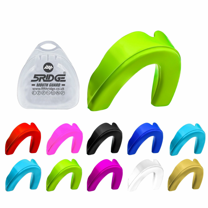 Mundschutz Gum Shield - Professioneller Mundschutz Slim Fit mit Tasche für Kontaktsport, Rugby, Kampfsport, Judo, Karate, Rugby, MMA, Boxen, Hockey, Fußball (Papageiengrün, Erwachsene(+12)) Erwachsene(+12) Papageiengrün Angebot bei HelloDeals