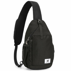 SKYSPER Schultertasche Brusttasche Crossbody Sling Bag Anti-Diebstahl Umhängetasche für Herren & Damen Schwarz Angebot bei HelloDeals