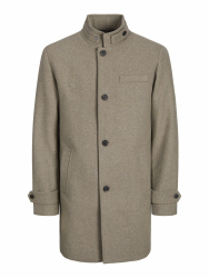 JACK & JONES Herren Jjemelton Wool Coat Sn Wollmantel (1er Pack) S Greige Angebot bei HelloDeals