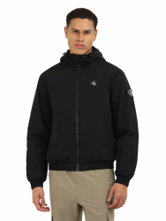 Calvin Klein Herren Jacke Padded Hooded Übergangsjacke XXS Schwarz (Ck Black) Angebot bei HelloDeals