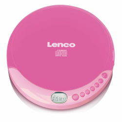 Lenco CD-011PK - Tragbarer CD-Spieler mit Akkuladefunktion - LCD-Bildschirm - Diskman - CD-Walkman - mit Kopfhörern und Micro-USB-Ladekabel - Pink Angebot bei HelloDeals
