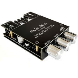 ZK-1002MT 2 x 100 W Bluetooth 5.0 High-Power Stereo Subwoofer Amplifier Board, AUX Bass and Treble Amplifier Angebot bei HelloDeals