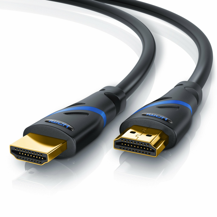 CSL - 10m 8k HDMI Kabel 2.1 - zertifiziertes Kabel 4k@120Hz 8k@60Hz, UHD II Ultra High Speed Ethernet 48Gbps HDMI 2.1 16k / 2.0 4k, HDR 10+ eARC 3D VRR HDCP 2.2&2.3 Gaming TV PS5 Xbox 1er-Pack 10,0m schwarz Angebot bei HelloDeals