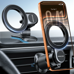 Miracase Handyhalterung Auto für Magsafe Autohalterung - Handy Halterung Auto Magnet mit 20 N55 Magneten, Universale Handyhalter Auto, 360°Drehbar & Stabil, Kompatibel mit MagSafe & alle Smartphones Zwei-in-eins-Magnetsauger regulär Angebot bei HelloDeals