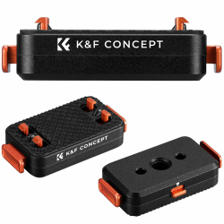 K&F CONCEPT Magnetische Schnellwechselhalterung Kompatibel mit Insta360 X5, Ace Pro 2, Aluminiumlegierung Halterungsbasis 1/4" Schraubenloch für Stativ, Selfie-Stick-Ständer, Actionkamera Zubehör Magnethalterung ohne Klappadapter Angebot bei HelloDeals