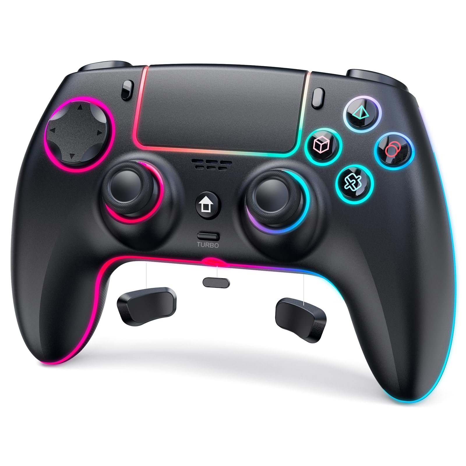 JORREP Wireless Controller für PS5/Pro/Steam Deck/PC/MAC/iOS,Gamepad Controller mit RGB-Beleuchtung/Dual-Vibration/Turbo/Motion Sensor/programmierbar/Headset Anschluss/1500-mAh-Akku Schwarz Angebot bei HelloDeals