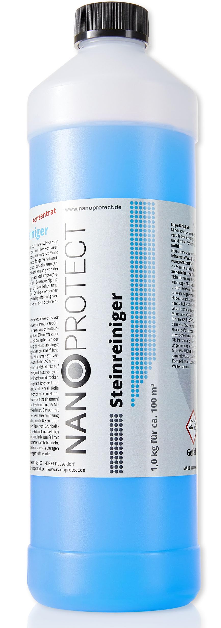 Nanoprotect Steinreiniger Konzentrat | 1 kg für ca. 100 m² | Intensivreiniger für Außenanlagen | Ideal für Haus, Hof und Garten 1 kg (1er Pack) Angebot bei HelloDeals