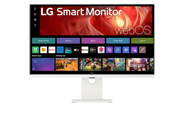 LG Smart Monitor 37U730SA-W, 37", 4K UHD (3840x2160), HDR10, IPS, webOS 24, USB-C (65W), HDMI, Bluetooth®, DCI-P3 90%, Smart TV Funktionen, Streaming, Flicker Safe, Lautsprecher, Weiß Angebot bei HelloDeals