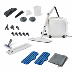 Amazon Basics Mehrzweck-Dampfreiniger mit 22 Zubehörteilen, 1,5-Liter-Tank, 1500 W, weiß Mehrzweckreiniger Angebot bei HelloDeals