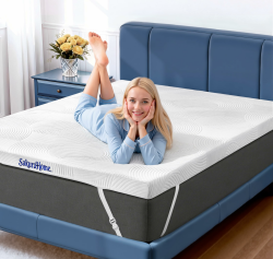 Matratzentopper 140x200cm - H3/H4 Gel Memory-Schaum Matratzen Topper, ca. 8cm Höhe, für Boxspringbett Schlafsofa,CertiPUR-US & Öko-Tex Zertifiziert 140x200 cm H3/H4 - 0 bis 120KG Angebot bei HelloDeals