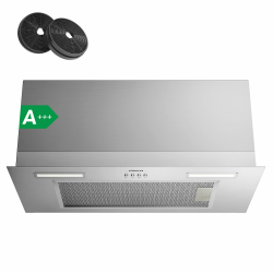 CIARRA CBCS6926A A+++ Einbau Dunstabzugshaube Lüfterbaustein 60 cm breit 650 m³/h Abluft Einbauhaube Warme LED-Beleuchtung 3 Leistungsstufen mit CBCF003 Aktivkohlefilter Silber 60 Cm Angebot bei HelloDeals