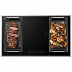GASLAND IH905BFB 90 cm Autarkes Induktionskochfeld, 5 Zonen Einbau Induktionskochfelder mit Edelstahlrahmen, FlexInduction für BBQ, PowerBoost schnelleres Kochen, 10000W (Ohne Bratpfanne) Angebot bei HelloDeals