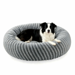 Pawk Hundebett Mittelgroße Hunde, Große Katzenbett Flauschig, Hundekorb Waschbar Abnehmbar, Rund Hundebett rutschfest Füllung Granulat und Memory-Schaum, 76x76x20cm 76x76x20cm Gray Angebot bei HelloDeals