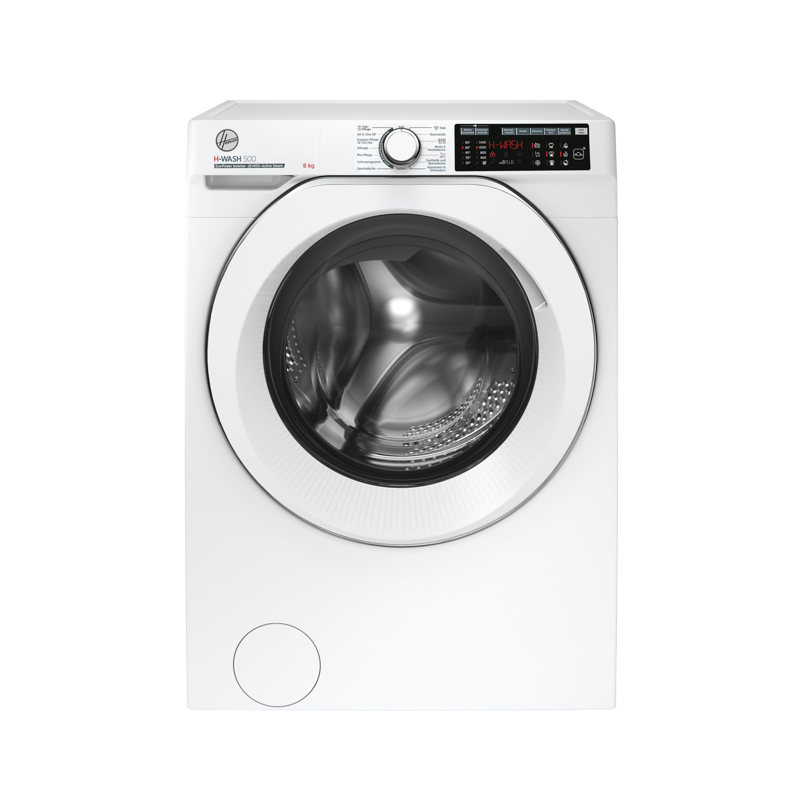 Hoover HWQ 48AMC/1-84 Waschmaschine I 8 kg I Wi-Fi und Bluetooth I Inverter-Motor I Dampfoption I Fleckenoption 8kg WASH 500 Angebot bei HelloDeals