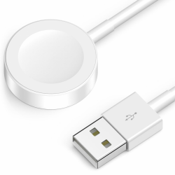 Ladekabel für Apple Watch, Tragbares Schnellladekabel USB Magnetisches Watch Ladestation Schnelles Ladegerät für iWatch Serie 10/9/8/7/6/5/4/3/2 Ultra 2/SE-1M USB A Weiß Angebot bei HelloDeals