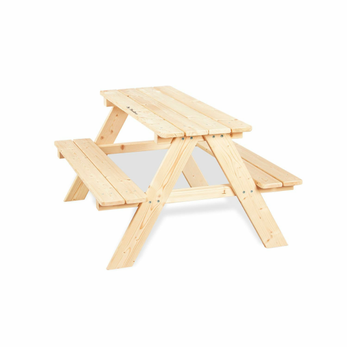 PINOLINO Nicki 4er Kindersitzgruppe - Kindertisch - Picknicktisch aus Massivholz, Kinder Spielbar - Langlebige Sitzbank für draußen, Kindergartenmöbel ab 2 Jahren, Outdoor-Tisch 90 x 79 x 50 cm Natur 90 x 79 x 50 cm Single Angebot bei HelloDeals