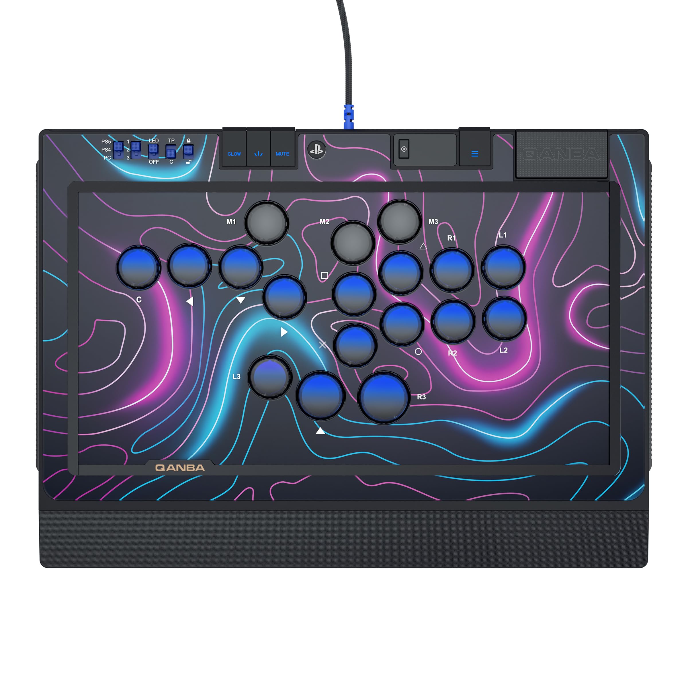 Qanba Sapphire S1 Leverless Arcade Controller Joystick for PlayStation 5 and PlayStation 4 and PC (Fighting Stick) Officially Licensed Sony Product Angebot bei HelloDeals