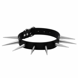 Manfnee Punk Gothic Halsband Halsreif PU Leder Spike Rivet Choker Halskette für Männer Frauen Angebot bei HelloDeals