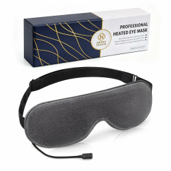 AROMA SEASON Wärmebrille mit Echtzeitemperaturmessung | Elektrisch beheizbare Wärmebrille | Wärmende Augenmaske | Gegen Blepharitis, Gerstenkorn, Augenringe, Trockene Augen Grau Angebot bei HelloDeals