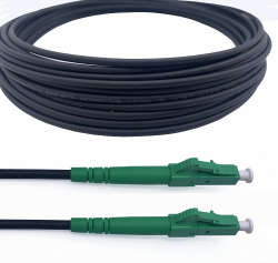 Elfcam® - 20m Gepanzerte Glasfaserkabel LC/APC auf LC/APC Stecker, Kompatibel mit Deutscher Telekom, Simplex Singlemode 9/125μm OS2 Patchkabel, Schwarz (20M) 20M OS2 Gepanzerte LC/APC-LC/APC Angebot bei HelloDeals