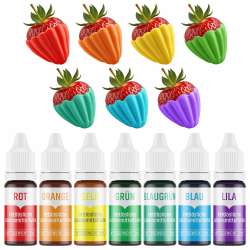 Fettlösliche Lebensmittelfarbe 7 Farben X 12ml, Waysroma Hochkonzentriert Lebensmittelfarbe Ölbasis für Schokolade Food Coloring für Tortendeko, Cupcake, Backen, Zuckerguss, Fondant Angebot bei HelloDeals