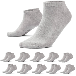 MOUNTREX Sneaker Socken Damen & Herren (10 Paar) Kurze Socken, Sneakersocken 43-46 10 PAAR - Grau Angebot bei HelloDeals
