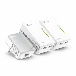 TP-Link WLAN Powerline Adapter Triple Set TL-WPA4220 TKIT (600Mbit/s, WLAN 300Mbit/s, Wi-Fi Clone, Fast-Ethernet-LAN, Plug&Play, Kompatibel mit Allen HomePlug AV/AV2 Powerline Adaptern) Angebot bei HelloDeals