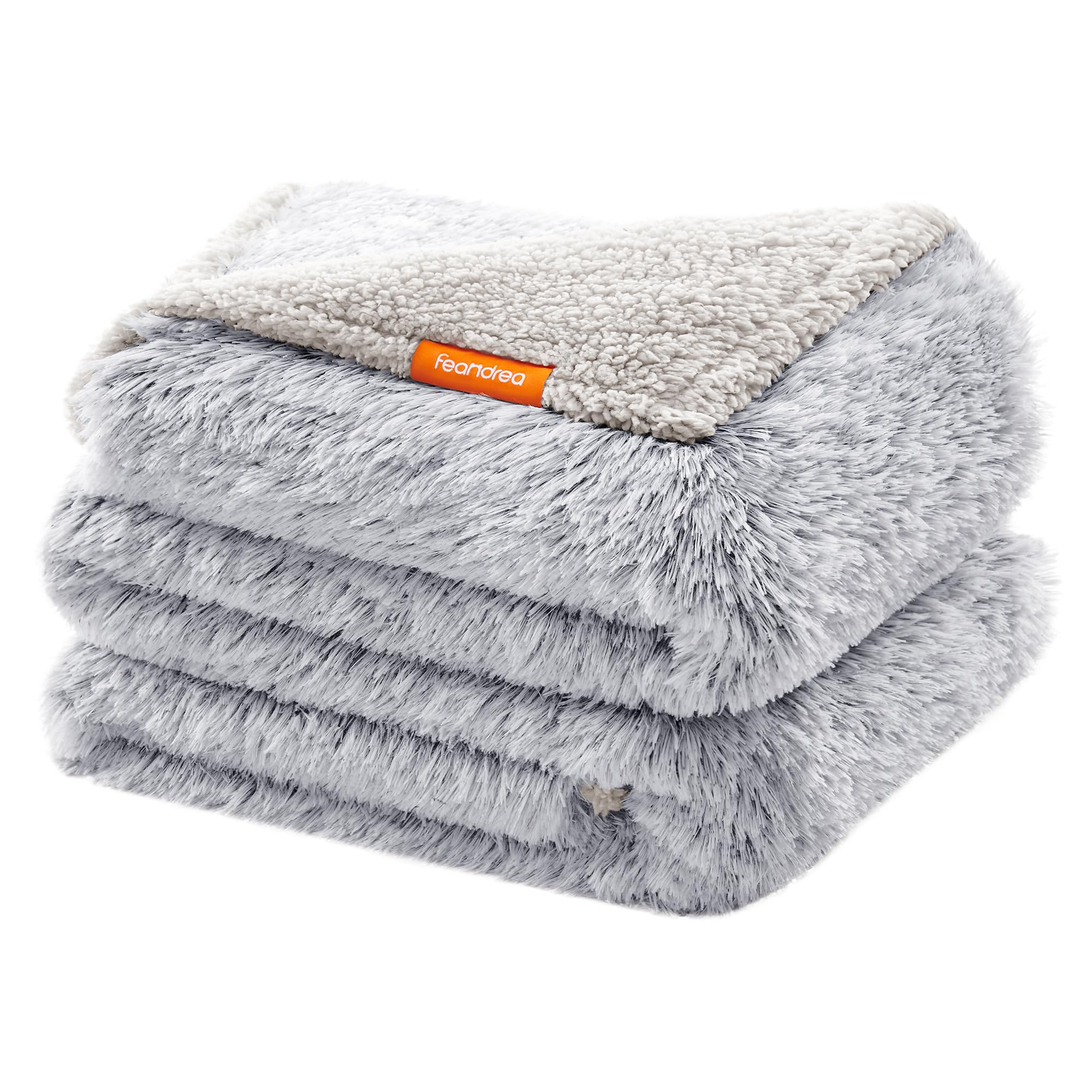 Feandrea Hundedecke, wasserdichte Decke, Langer Plüsch, für extra große Hunde, Menschen, Katzen, 229 x 203 cm, XXXL, Sherpa-Stoff, beidseitig verwendbar, Hundesofa Schutzdecke, Ombré-Grau PPB009GA01 XXXL (229 x 203 cm) Angebot bei HelloDeals